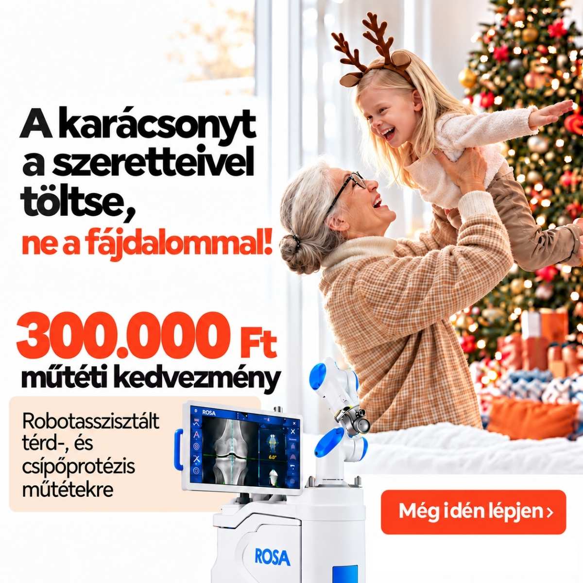 Karácsonyi térd-, és csípőprotézis műtéti akció